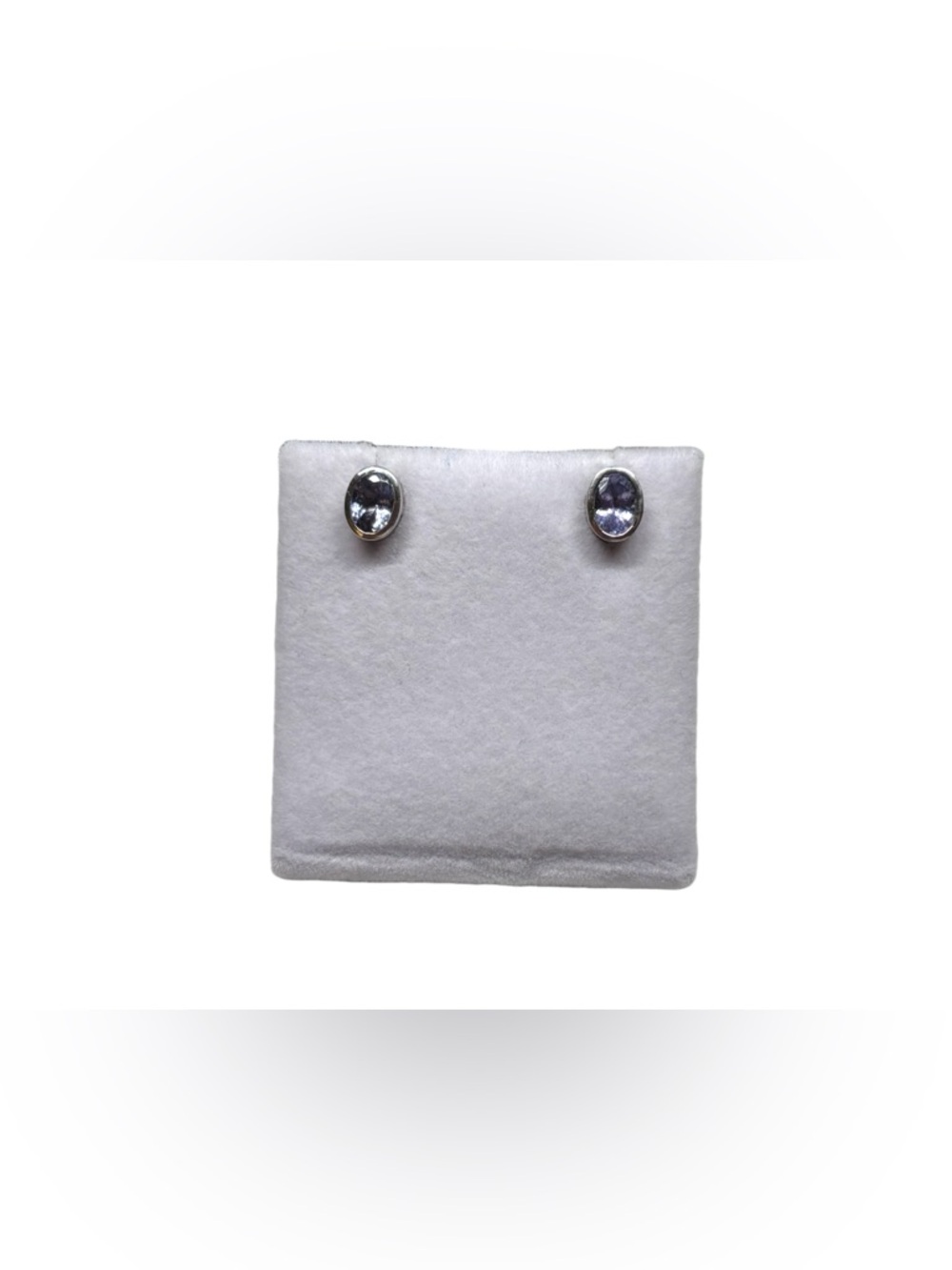 Tanzanite Stud Earrings – Sterling Silver 925
